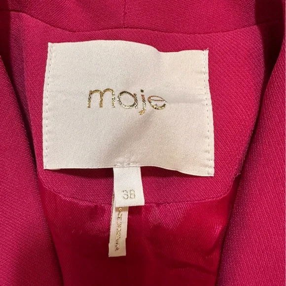 Maje Paris blazer hot pink Jacket Size 38 Us M